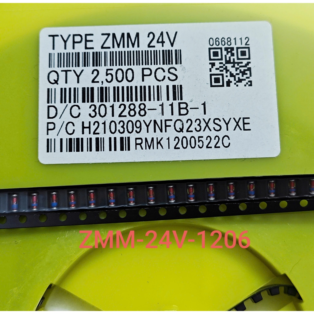 (Combo 10 con) Diode Zener ZMM24 SMD 1206 LL34 hình trụ Diode Zener 24V 0.5A (Combo)