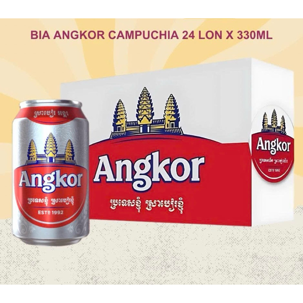 Bia Angkor Campuchia 330ml Nồng Độ 5%