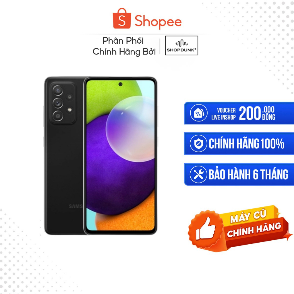 [Máy cũ] Samsung Galaxy A52s 5G 8GB/128GB Chính Hãng Full Hộp Đầy Đủ Phụ Kiện Zin