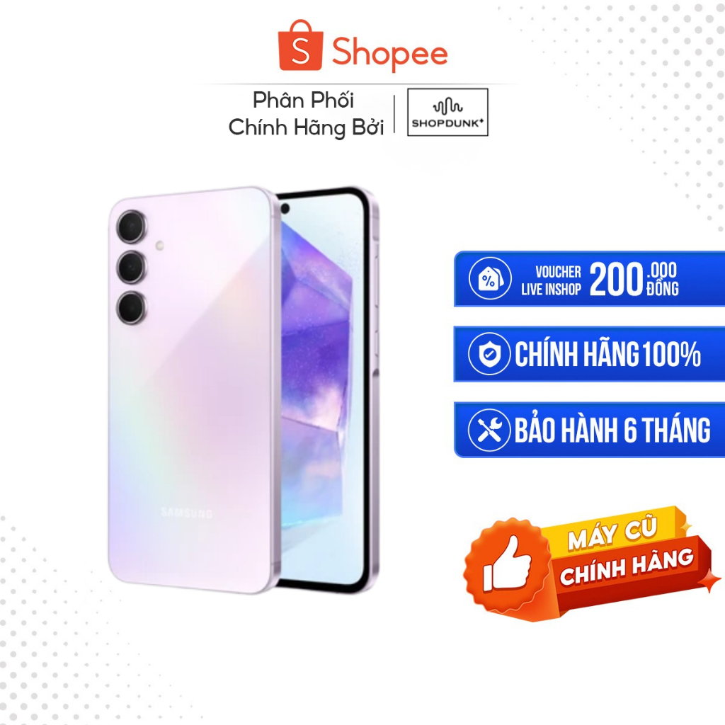 [Máy cũ] Samsung Galaxy A55 5G 8GB/128GB Full Hộp Đầy Đủ Phụ Kiện Zin