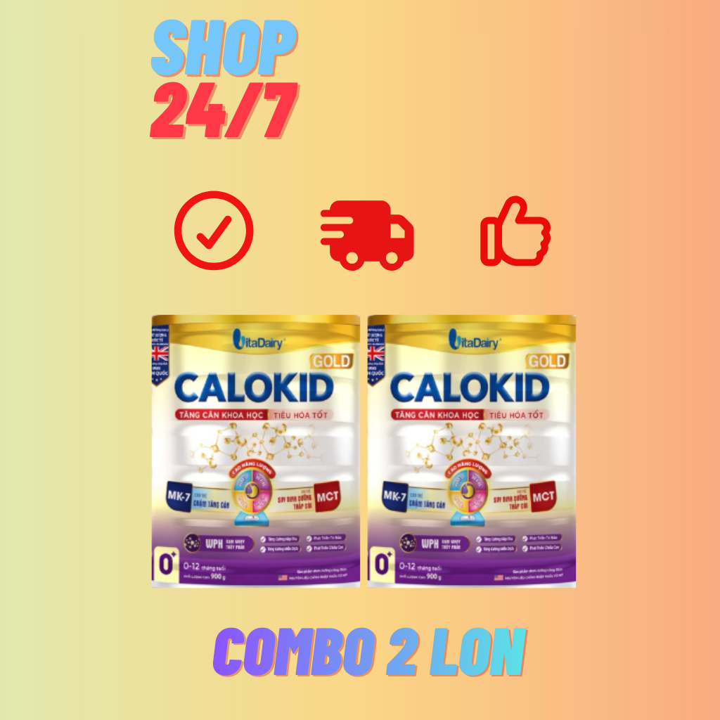 [Chính hãng]Combo 2lon Calokid0+ lon 400gr(Date mới)