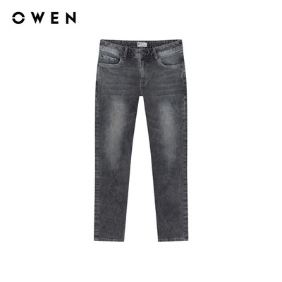 Owen - Quần jeans Regular Fit QJR258020 màu Xám nhạt chất liệu Cotton Spandex 99/1