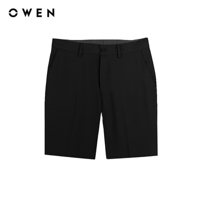 Owen - Quần short J-Form SV257127 màu Đen chất liệu Smart polyester