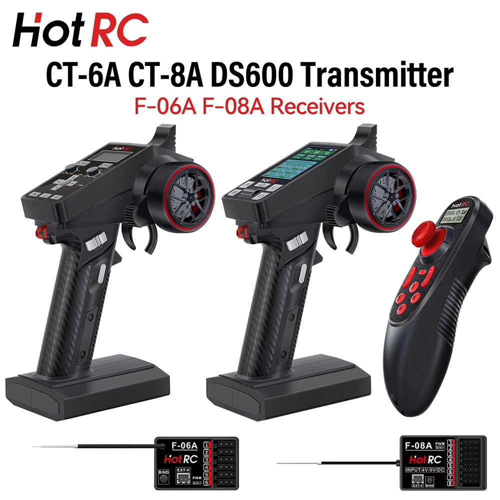 HotRC Bộ phát HotRC CT-8A 8CH 2.4GHz Bộ điều khiển từ xa hệ thống vô tuyến