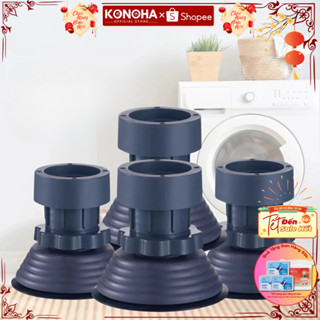 Chân Đế Chống Rung Máy Giặt Tủ Lạnh - Set 4 Chiếc Nâng Đỡ Tủ Lạnh Máy Giặt Điều Chỉnh Độ Cao
