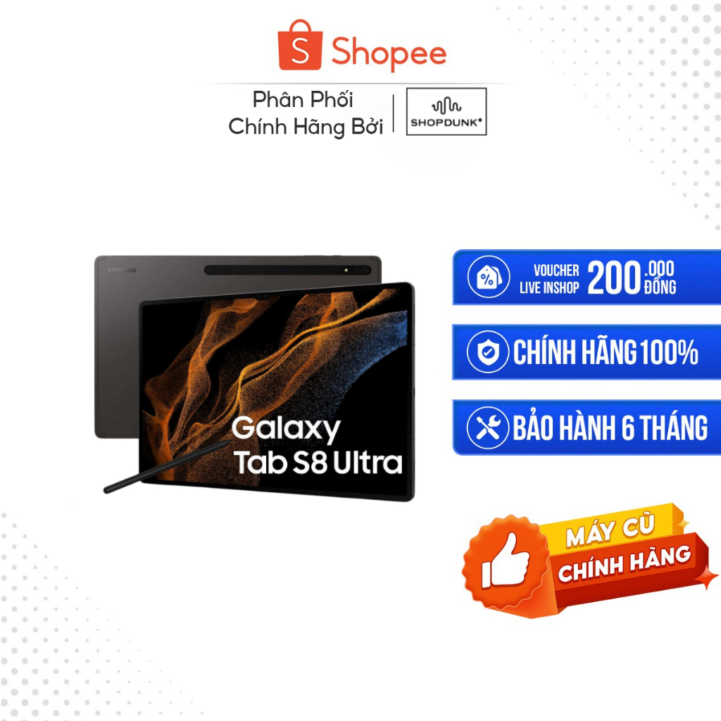[Máy cũ] Samsung Galaxy Tab S8 Ultra, 8GB/128GB