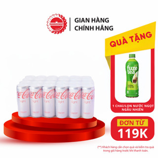  Lốc 24 Lon Nước Giải Khát Không Đường Coca-Cola Light 320ml Lon Sale 25.12 Coca-Cola_SP 