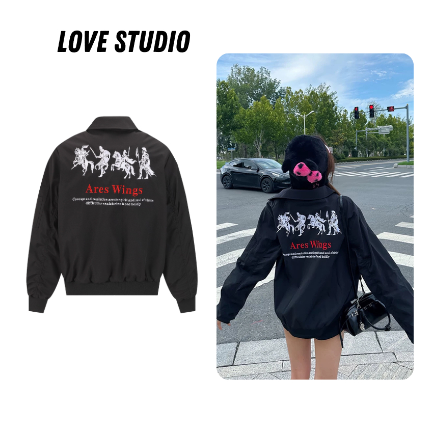 Áo khoác bomber nam nữ in 2 mặt Localbrand Ares Wings, phong cách Hàn Quốc StreetWear [AB12] NASA