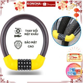 Khóa Dây Mã Số Cho Xe Đạp Xe Máy Chất Liệu Dây Thép Chắc Chắn Chống Cắt Đổi Được Mật Khẩu