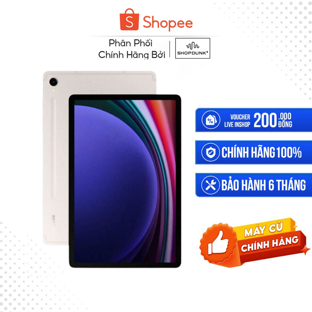 [Máy cũ] MTB Samsung Galaxy Tab S9 Wifi, 8GB/128GB, Tình trạng hở màn và lỗi cam