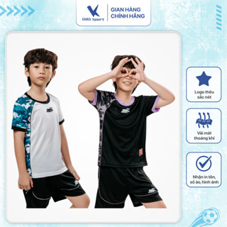 Bộ quần áo bóng đá Helix không logo chất vải cao cấp thoáng mát thấm hút mồ hôi cho bé trai và bé gái | ViKi Sport 