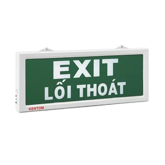 Đèn Exit lối thoát 1 mặt Kentom KT110