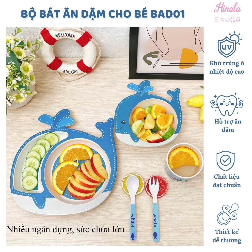 Bộ bát ăn dặm cho bé Hinata BAD01