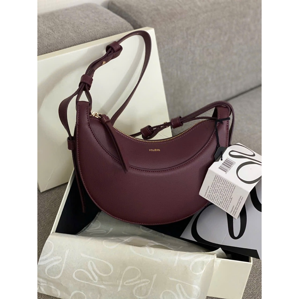 Túi Nữ Đeo Chéo Polene Numero Dix màu nâu