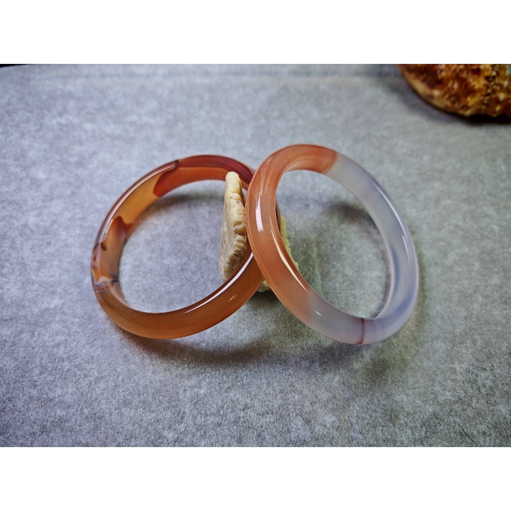 Vòng tay mã não vân lụa đỏ Mã não Brazil