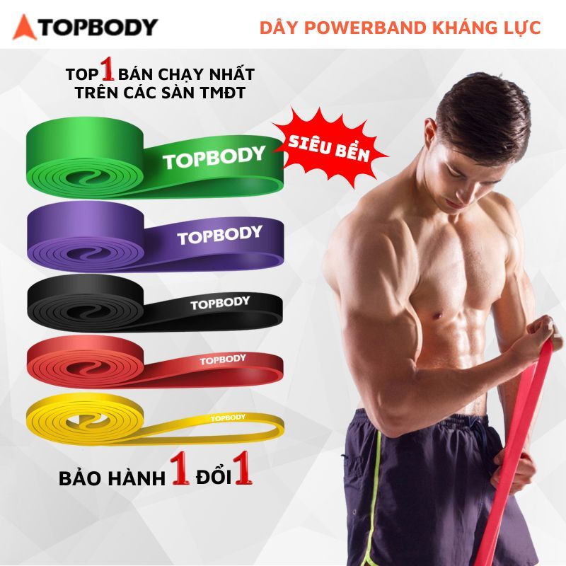 Dây Kháng Lực Powerband Topbody Kicosport Đa Năng Hỗ Trợ Tập Luyện Thể Thao Tiện Lợi Tại Nhà DKHAL01