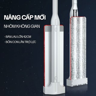  Cây Lau Nhà Tự Vắt OKwife HD-7020 Chổi Lau Nhà Tự Vắt Thông Minh Xoay 360 Độ 2 Bông Lau 