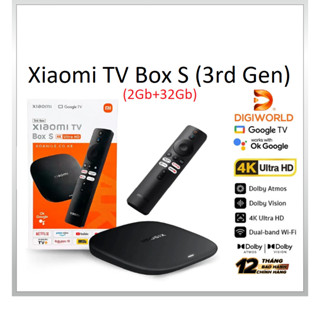 Tivi box Xiaomi Mibox S Gen 3 và Mibox 4K - Google TV UHD 4K(3840×2160p) - Digiworld