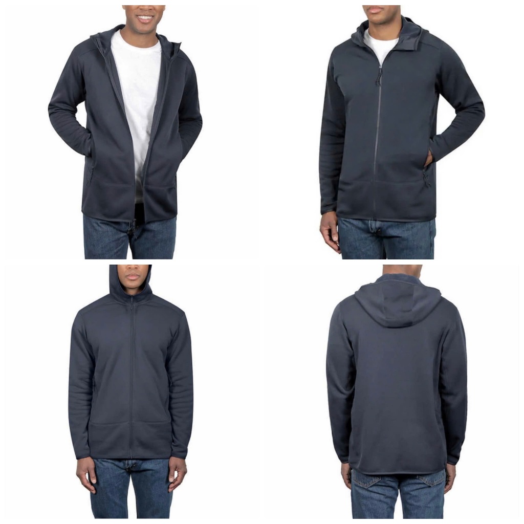 (Có big size áo form to) Áo khoác nam có mũ lót nỉ xuất dư cắt tag size S-3XL