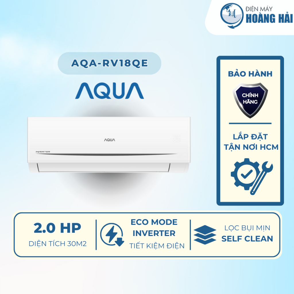 AQA-RV18QE | Máy lạnh AQUA Inverter 2 HP AQA-RV18QE - Hàng chính hãng