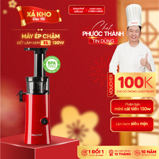  Máy Ép Chậm Lazychef mini 130W  - Máy Làm Kem Hoa Quả Máy Ép Trái Cây - Tặng Túi Vải Lazychef 
