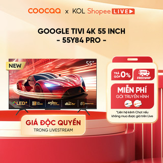   Livestream  Smart TV Coocaa 55 inch 4K QLED Google TV 55Y84 Pro | 60Hz | HDR10+ 