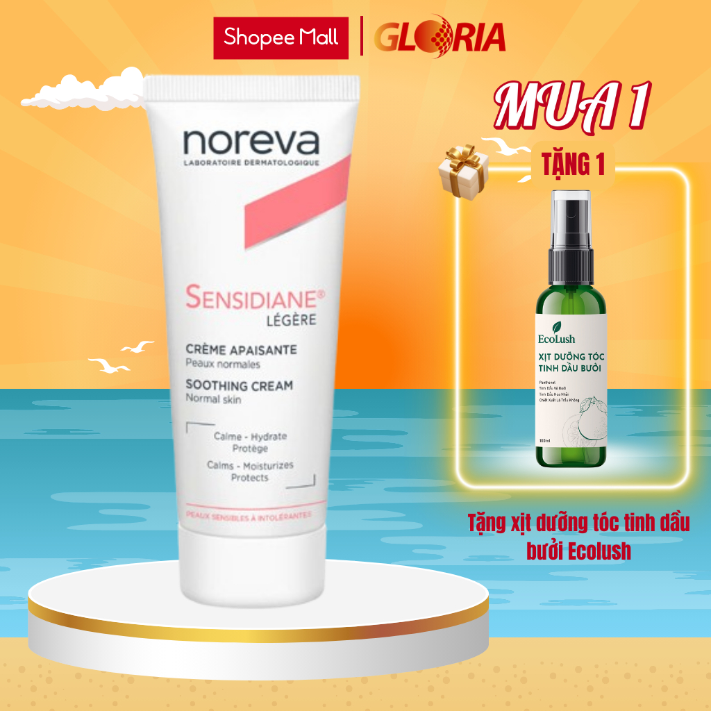 Kem Dưỡng Làm Dịu Da Noreva Sensidiane Legere Soothing Cream 40ml