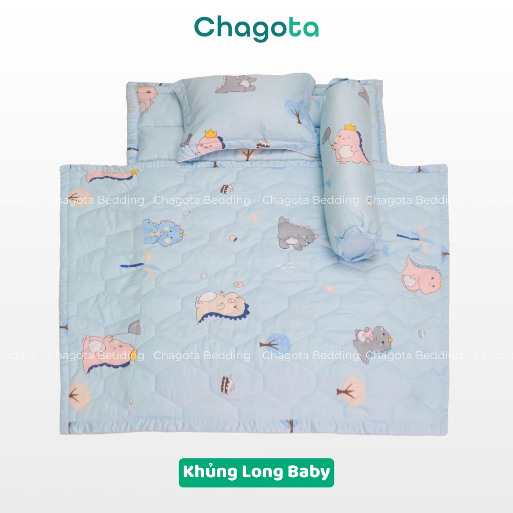 Bộ Chăn Nệm Cho Bé Đi Học Tencel Microfiber size 75x115cm Chagota Bedding Nhỏ Gọn Gấp Gọn Tiện Lợi Kèm Túi Tiện Lợi | BigBuy360 - bigbuy360.vn