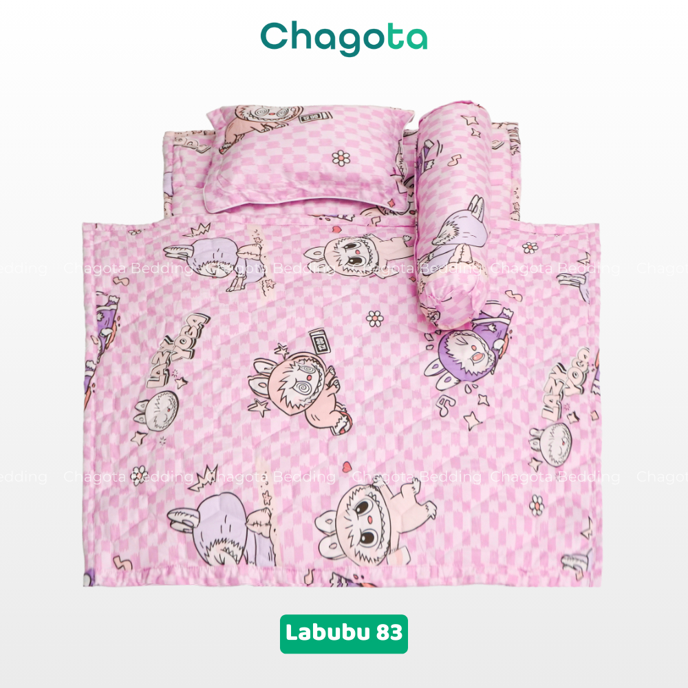 Bộ Chăn Nệm Cho Bé Đi Học Tencel Microfiber size 75x115cm Chagota Bedding Nhỏ Gọn Gấp Gọn Tiện Lợi Kèm Túi Tiện Lợi | BigBuy360 - bigbuy360.vn
