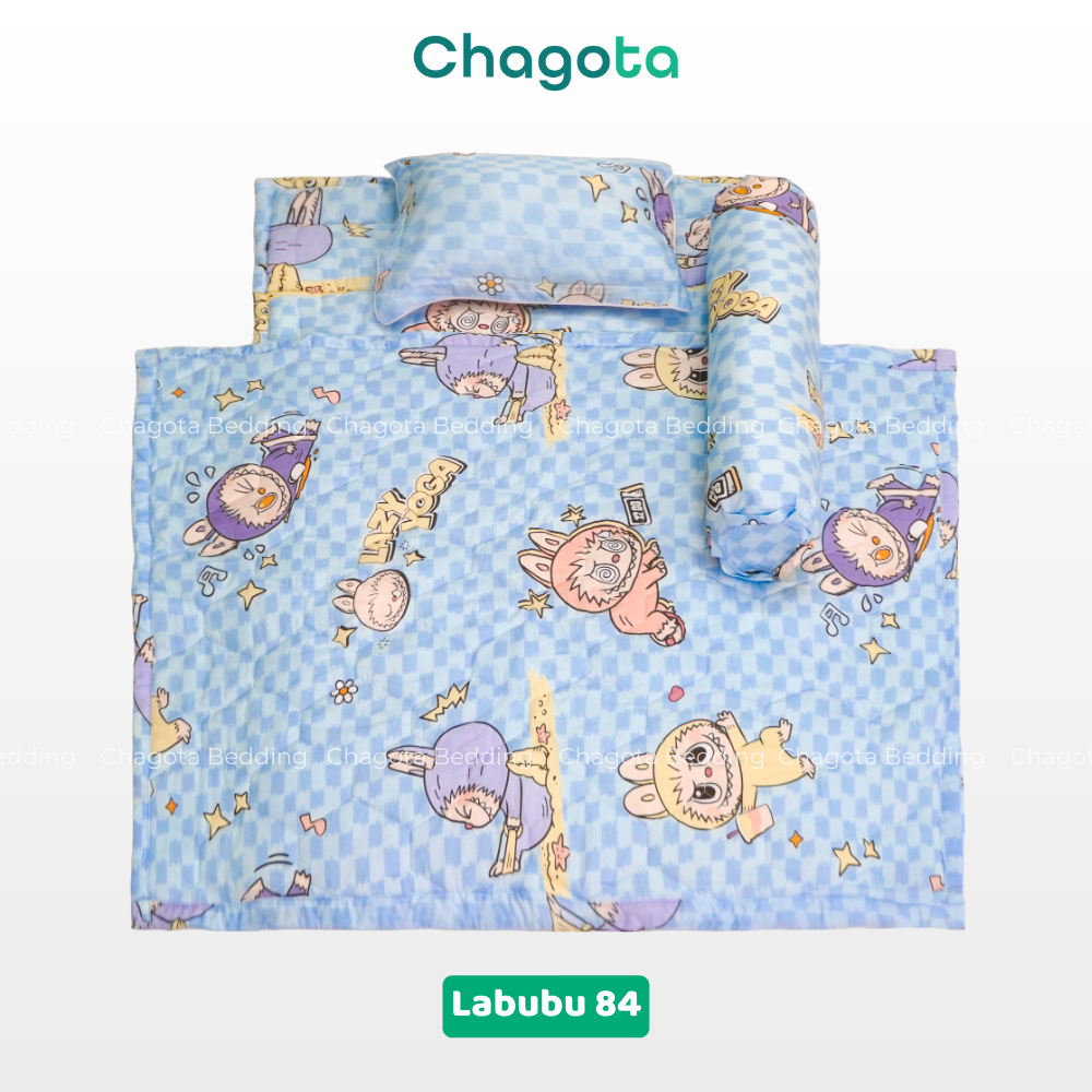Bộ Chăn Nệm Cho Bé Đi Học Tencel Microfiber size 75x115cm Chagota Bedding Nhỏ Gọn Gấp Gọn Tiện Lợi Kèm Túi Tiện Lợi | BigBuy360 - bigbuy360.vn