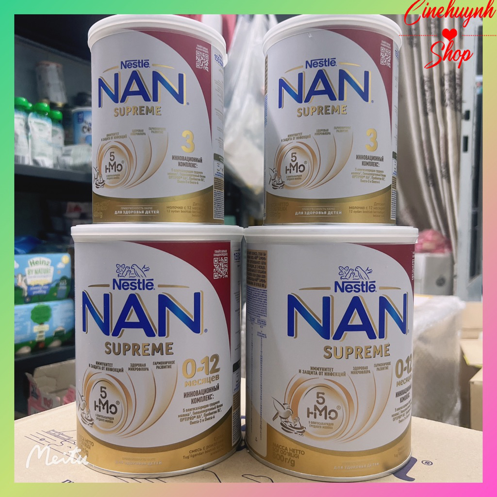 Sữa bột Nan nga supreme dành cho bé dị ứng đạm bò hàng bay air lon 800g