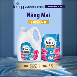   Livestream  Combo Nước Xả Vải DOWNY Nắng Mai Chai 4L + 1L Cùng Loại 