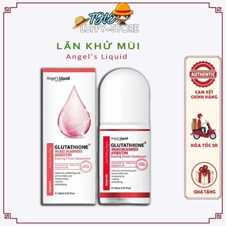 Lăn Khử Mùi Trắng Da Giảm Thâm Nách Glutathione Angel’s Liquid - 60ml HÀNG CHÍNH HÃNG CTY