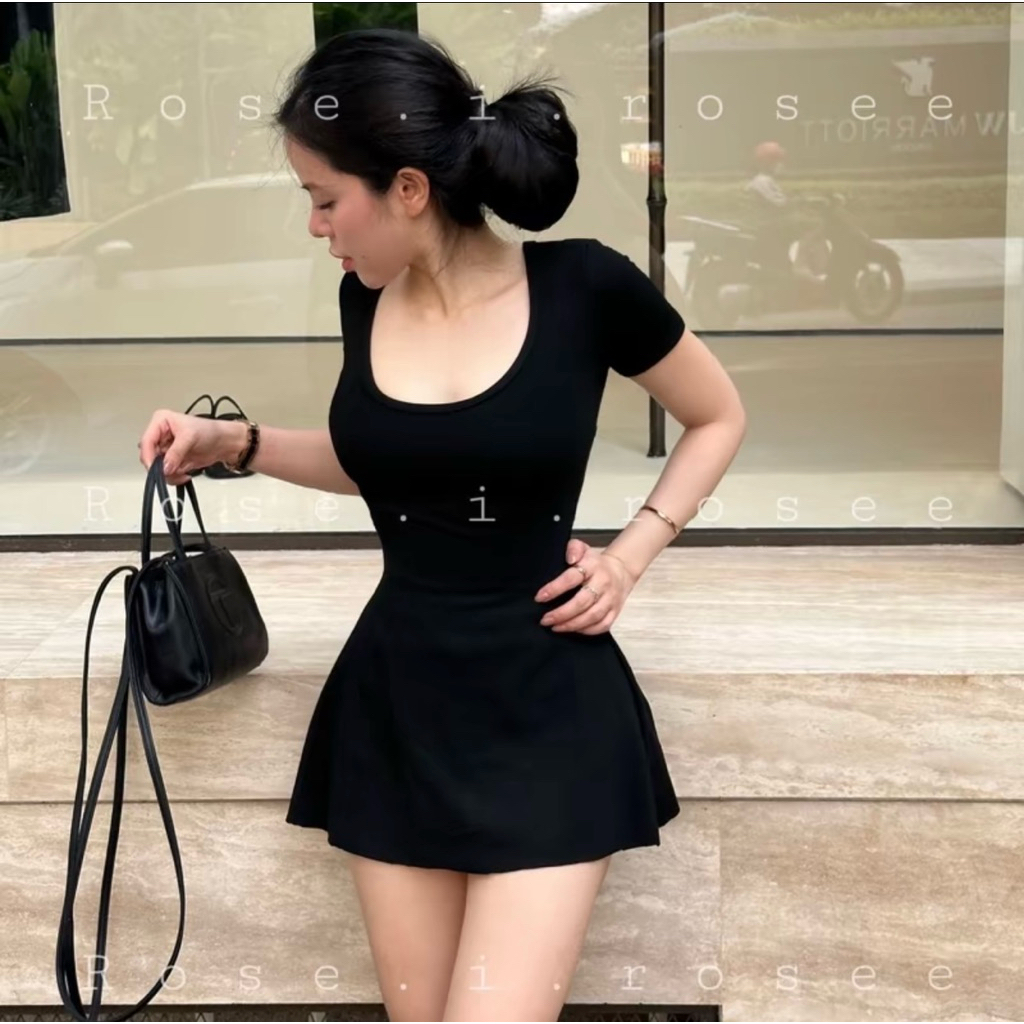 | Chang Tròn | Đầm Cổ U Form Xoè Chiết Eo Bigsize | BigBuy360 - bigbuy360.vn