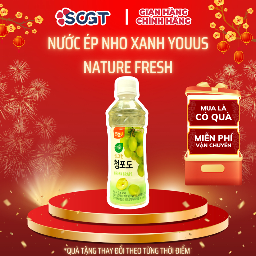 Nước Ép Nho Xanh Youus Nature Fresh - Nature Fresh Green Grape Juice Youus