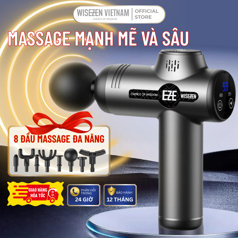 2026 Máy Massage Cầm Tay Mini Wisezen Nhiều Mức điều Chỉnh Cảm Giác Cầm Thoải Mái Dễ Thao Tác Hiệu Quả Massage Rõ Rệt