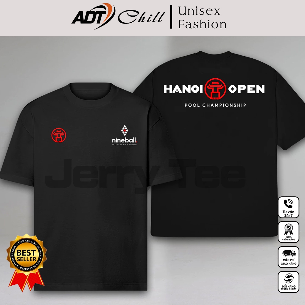 Áo thun Bida Hà Nội Open Pool Championship Nine ball - Chưa Tài Đâu - Pool Hub - CHO MƯỢN 5 TRIỆU
