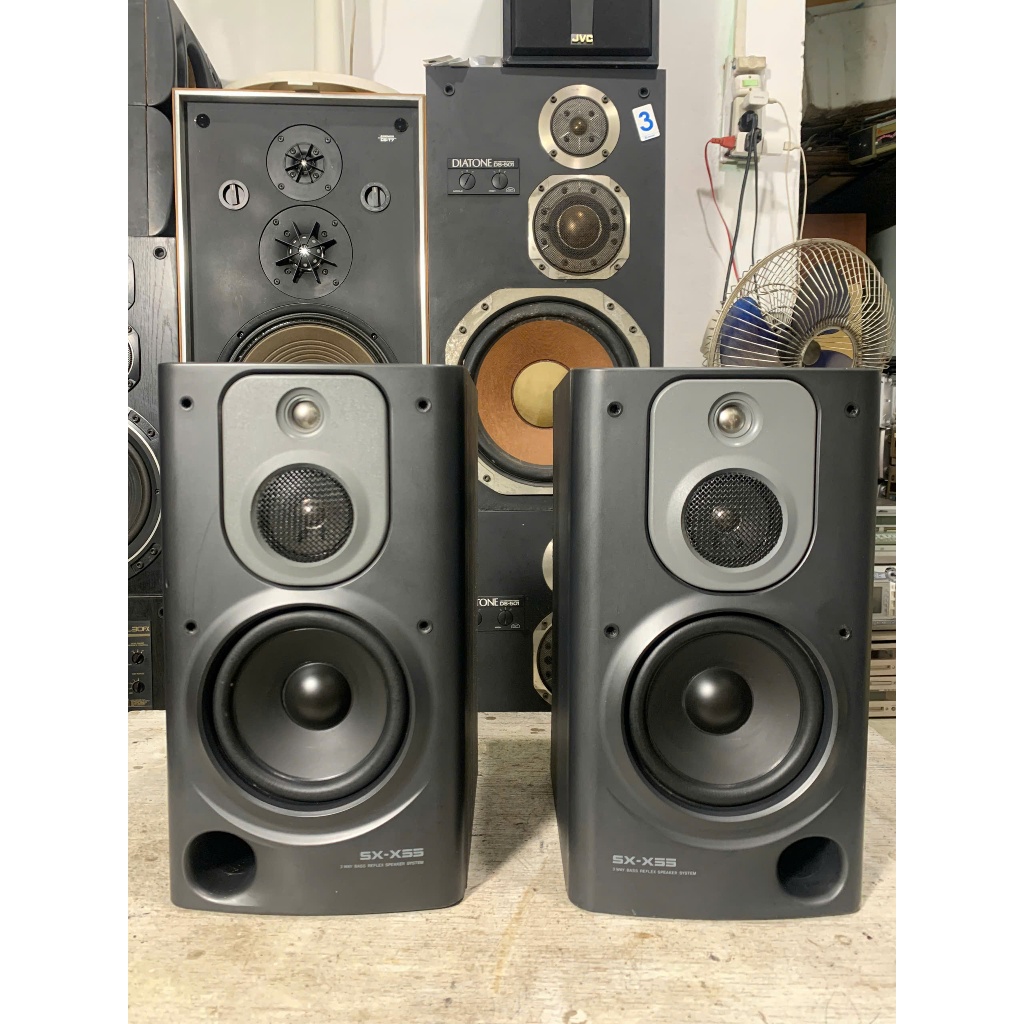 Bán Cặp Loa Booksheolf nghe nhạc AIWA SX - X55 hát cực hay(2025) hàng bãi nhật về