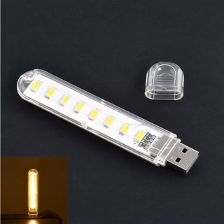 Đèn LED USB Mini 8 Bóng Siêu Sáng – Tiết Kiệm Điện Dùng Cổng USB 5V