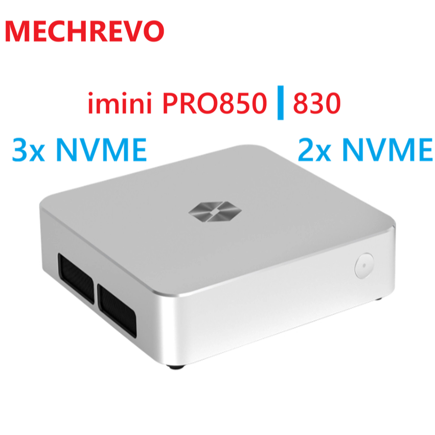 [3Slot NVME 4.0] MECHREVO iMini PRO850 R7 H255 | PRO830 R7 8745H MINI PC USB4 Siêu Mỏng 38mm HK Nhôm