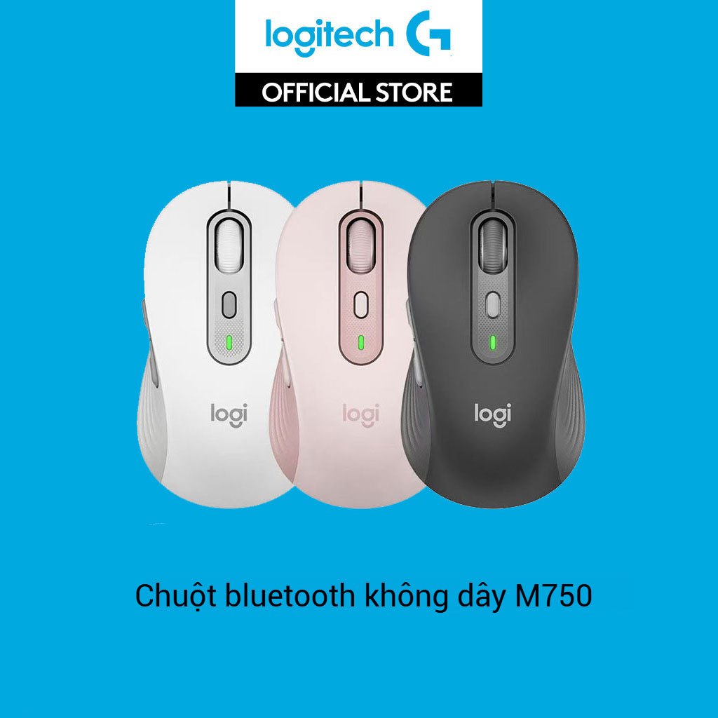 Chuột không dây Logitech M750 chuột công thái học chuột bluetooth chuột không tiếng ồn usb chuột pc