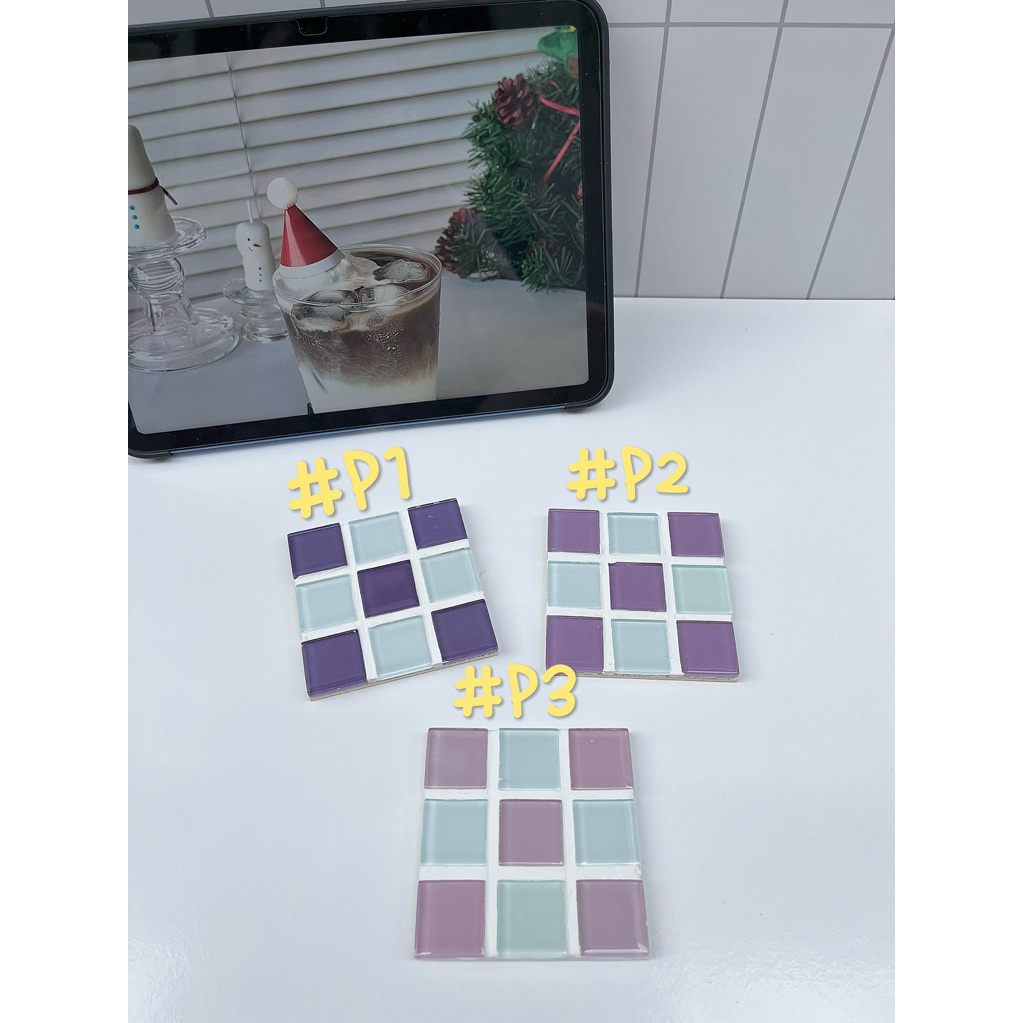 Lót ly gạch mosaic (decor/handmade) #P