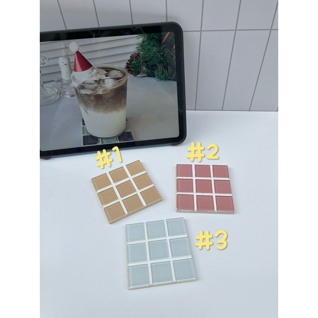 Lót ly gạch mosaic (decor/handmade) #123