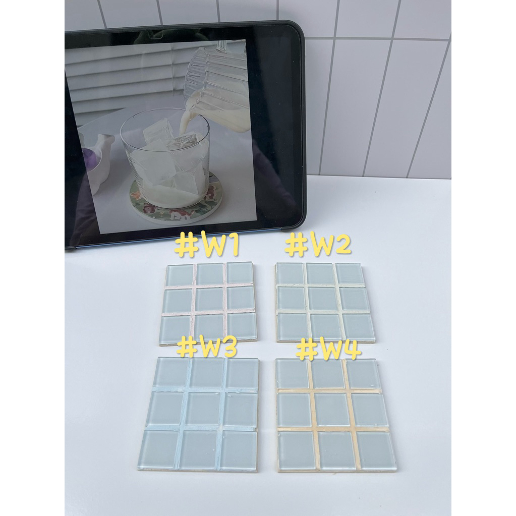 Lót ly gạch mosaic (decor/handmade) #W