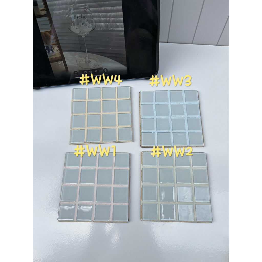 Lót ly gạch mosaic (decor/handmade) #WW