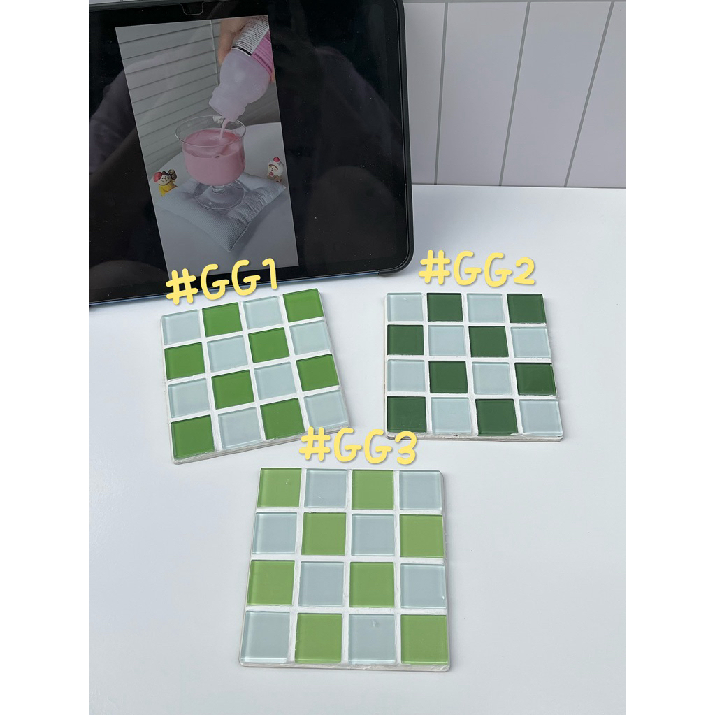 Lót ly gạch mosaic (decor/handmade) #GG