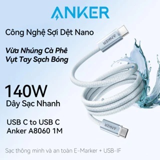 Cáp Anker Zolo USB-C to USB-C 240W dài 1m A8060