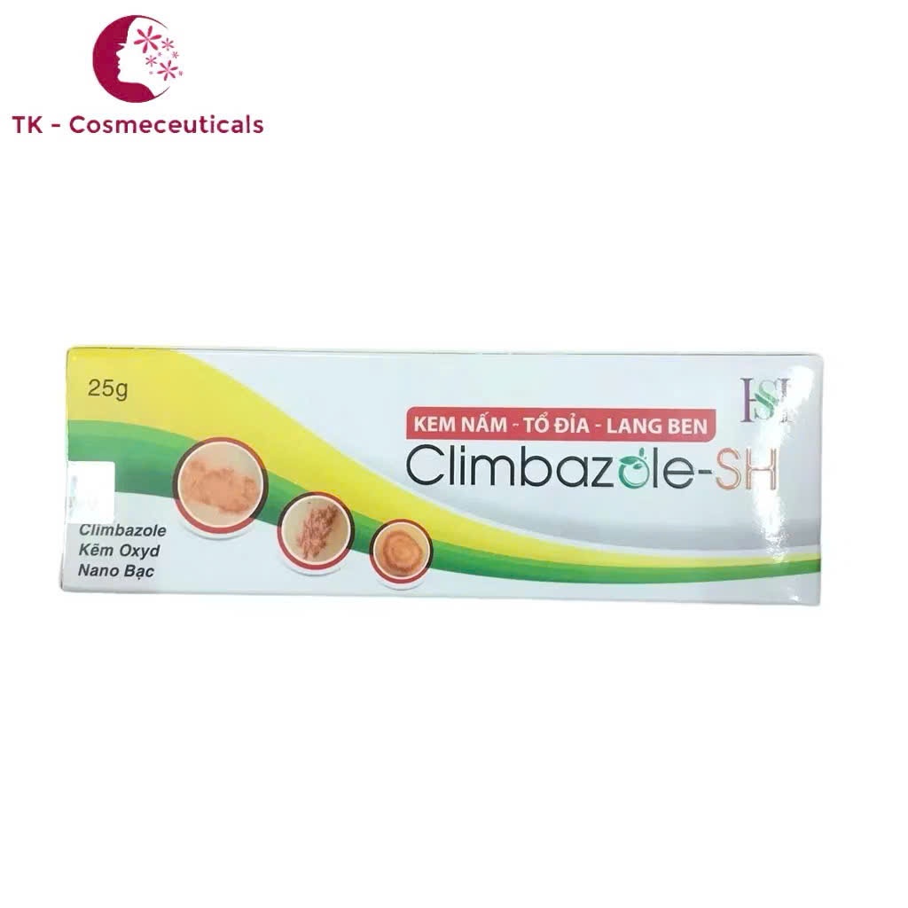 Climbazole SH Kem Ngừa Nấm, Tổ Đỉa, Lang Ben, Giảm Ngứa Mẩn Đỏ Chân Tay - 25g