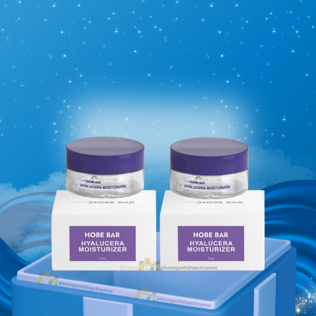 2 Kem Hobebar dưỡng sáng da dưỡng ẩm 55ml/1h