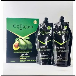 Nhuộm đen tóc Collagen Bơ